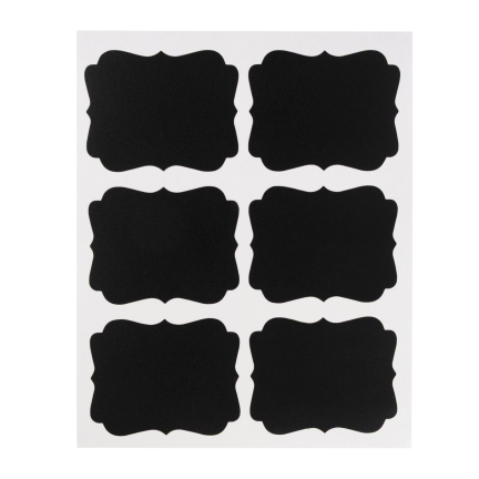 TOT2905 SADA 18 NÁLEPEK NA SKLENĚNKY 6,5x5,5 cm + SKLENĚNÉ NÁLEPKY