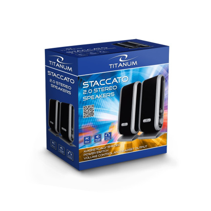 ES342 počítačové reproduktory s USB 2.0 a USB konektorem pro notebook