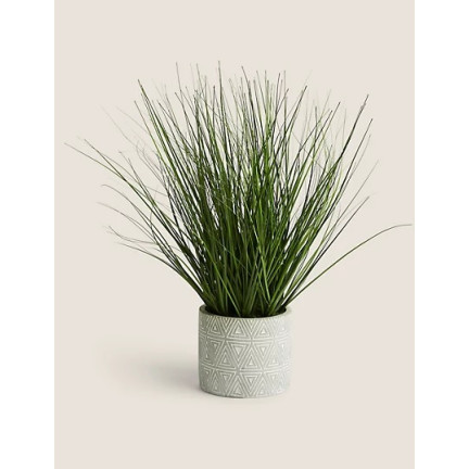 CV06320 TRÁVA V KVĚTINÁČI UMĚLÁ FEJKA DEKORATIVNÍ 55CM