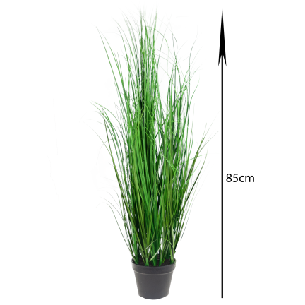 CV06319 velká umělá tráva v květináči, 85 cm, imitace