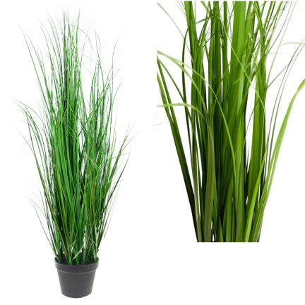 CV06320 TRÁVA V KVĚTINÁČI UMĚLÁ FEJKA DEKORATIVNÍ 55CM
