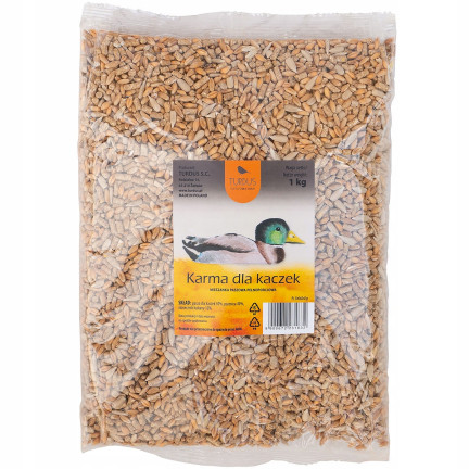 Krmivo pro kachny, zimní krmivo pro ptáky, krmná směs se slunečnicí, 1 kg
