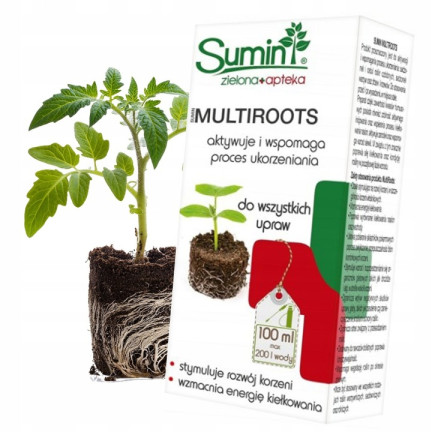 SUM28 sumin multiroots – přípravek na zakořenění, urychluje zakořenění řízků a cibulek okrasných rostlin, 100 ml