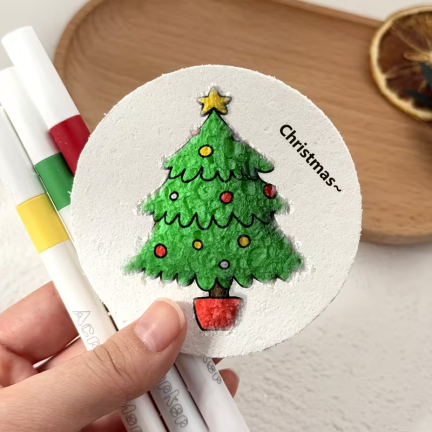 Kreativní sada na kreslení, bavlněné listy, omalovánky, 10 ks.
