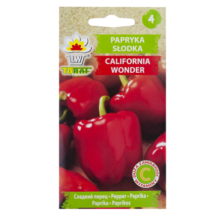 W1135 CALIFORNIA WONDER ČERVENÁ SLADKÁ SALÁTOVÁ PAPRIKA 0,5G