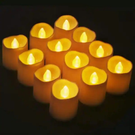 TG29567 LED svíčka, lampička, náplň do svícnu, svícen na čajové svíčky + baterie