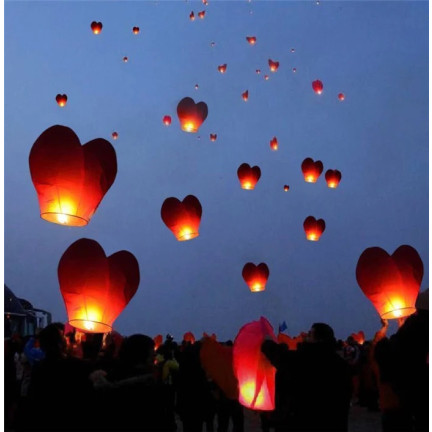 DD19 lampion štěstí, lampiony, létající srdce, svatba