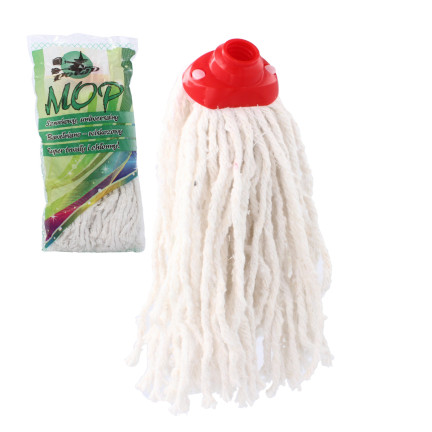 CHOM0032 bavlněný mop s provázkem a závitem, univerzální hlavice mopu