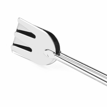 Kovové kleště na grilování, 2 v 1, kuchyňské kleště, s vidličkou a lopatkou