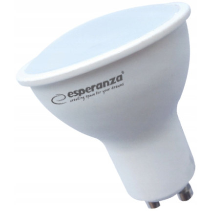 ELL142 LED žárovka GU10 6 W, teplá bílá 3000 K, 120°, úsporná