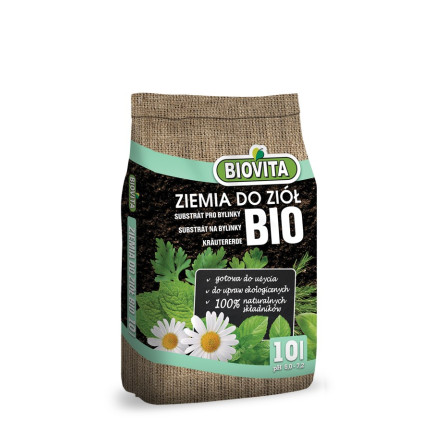 BIO30 biovita zemina, BIO substrát pro bylinky, přírodní 10 l