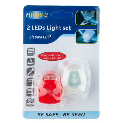 ZW39 VEDL JÍZDNÍ KOLO LAMPA PŘEDNÍ ZADNÍ 2 KS